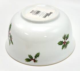 Bh056-002-51-59 Better Homes & Gardens Christmas Holiday Round Vegetable Bowl 8 Inch 2009 Ltd Edition