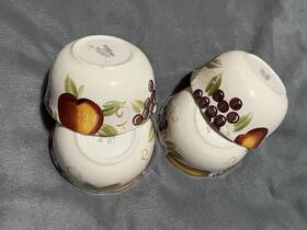 Grapes-557 Better Homes & Gardens And Bella Set Of 4 Cereal/soup Bowls 6 Inch Apple Pear