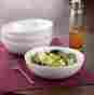 Bh14-036-099-94 Better Homes Gardens Salad Bowl Set 4 Pc White Soup Pasta Serving Dinnerware Bowls Kitchen Home Dish