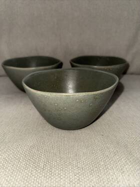 Bia Cordon Bleu 033805981182 3 Olive Green Salad Cereal Bowls Microwave Oven Dishwashersafe