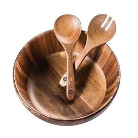 Bh7256 Bill.f Wooden Salad Bowl 12ftft Acacia Wood Bowls Set A Style