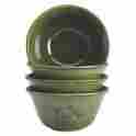 Bj-60261 Stoneware Bowl Soup Bonjour Set 4 Piece Green Round Cereal Ice Cream Holiday Microwave 701649460261