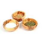 Bn-minbwl-03 Beldinest Olive Wood Mini Spice Bowls Set Of 83351919283