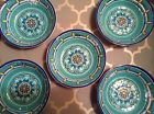Bobby Flay From Kohl S Melamine Cereal Bowl Set Of 5 In Turquoise Flower Pattern New 400309028444