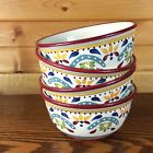 Bobby Flay Sevilla Bowls Red Rim Exc Seville