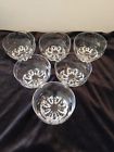 Bormioli Rocco 8oz Glass Fruit Dessert Dish Bowls Set Of 6 Euc In Box Free Ship 8004360001440