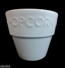 191-558 Bowl Barrel Popcorn Ceramic Glaze White Portugal Crate Individual