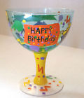 St01-0807a Bowl Ice Birthday Cream Handpainted Golden Happy Sundae Studio Boxed Custom Hill