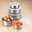 Bowl Imperial Home Stainless Steel Bowls And Lids Set Of 5 Kitchen Dining Silver Metal New A 707569057116