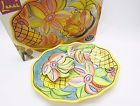 Bowl Set Tropical Hawaiian Party Lanai Dip Luau Pineapple Flower Art Clay Chip