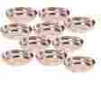 Bowl003-10-prisha Prisha India Craft Set Of 10 Steel Copper Dessert Bowl Dia 4.5 Christmas Gift