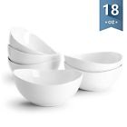 1101 Bowls-18oz-set Of 6 Sweese Porcelain Bowls Ounce For Cereal Salad Dessert Set