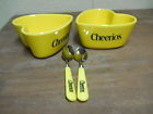Cheerios2003 Bowls 2 Spoons Shape Mills Yellow Heart General