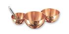 40586 Bowls . Solid 8 Ss Set Id 3 - Copper Whisk Mixing