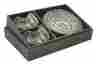 Box72 Asian Home Contemporary Orient Inspired 3 Pcs Bowl Saucers Set 688197335152