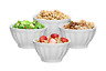 Br-zf267 Bruntmor Ceramic Groove Bowls Cereal Soup Ice Cream 689550069288