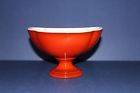 Rg114 Brown Footed Usa Haeger Vintage Dish Bowl Serving Royal Orange