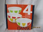 Burps Dansk The Set Of 4 Melamine Party Bowls New In Box 732316764337