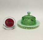 409bgo Butter Glass Green Nib Covered Eye Mosser Dish Opal Usa Winker