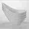 Bw-6706 World Tableware 4 Riviera 6 Oz Bowls Modern Streamlined Wing Handle Euc