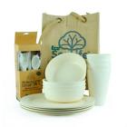 Bw11-009s Unbranded Natural Renewable Brown Bamboo Outdoor Dinnerware Dishwasher Safe Picnic