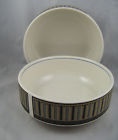 Ca202 Cereal Bowls Indigo Soup Intaglio Accent Excellent Piece Mikasa 2