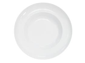 Rcn-138 Cac China 800960907490 Clinton Rolled Edge 6-inch Super White Porcelain Mediterran