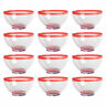 Camz10837 Design Imports Dii Ps Hoop Side Bowl Red Set Of