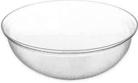 Sb7807 Carlisle Foodservice Products 077838508190 Bpa-free Round Pebbled Fruit Serving Bowl 15 Quart Clear