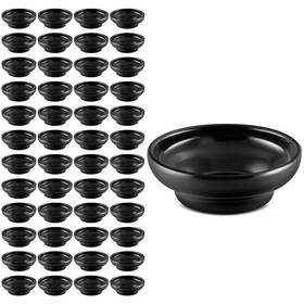 Carlisle Foodservice Products 087503 Melamine Salsa Dish 5 Oz. Capacity Black Case Of 48