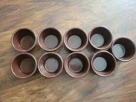 Ns-287 Carlisle Ramekin Butter Dish Dipping Sauce Bowls Brown 4 Oz Set Of 9