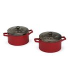 3005050531 Carvers Demdaco Covered Shot 2 Soup Set Big Sky Bowl