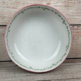 123-pv Casafina Hand Painted Portugal Ceramic Serving Bowl 10.5n Across