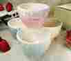 Cc781-4 Unbranded Dlusso Designs Four Piece Multi Color Ceramic Ice Cream Bowls Set 682055183541