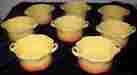 Cd802 Studio Nova Set Of 8 Coronado Yellow Orange Dishes Octagon Shape W Handles