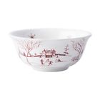 Ce07-73 Juliska Country Estate Winter Frolic Ruby Ice Cream Bowl Set