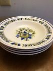 C2901 Cereal 4 Rim Vintage Provencal Soup Treat Bowls Dutch Floral Set Mikasa