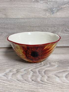 29180 Certified International Sunflower Bouquet Deep Serving Bowl 10.75 Inch