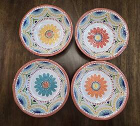 Certified International 730384895007 Vera Cruz 4 Melamine Salad Bowls Nancy Green