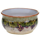 Certified International Bowl Grape Vine Serving Contemporary Kitchen Hand Painted Ceramic Fruit Decor 725481014697