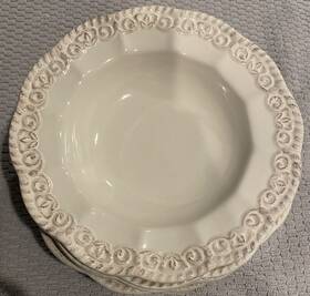 Certified International Cerp3-973 Set Of 5 Off White/ivory Soup/pasta Bowls 9 Inch