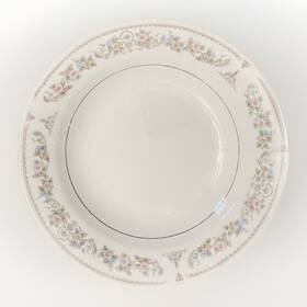 Cx39 China Coupe Soup Bowl Floral Scroll Rim Replacement Made In
