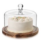 Cominhkpr107763  Libbey Piece Acacia Wood Tall Domed Server Set 031009511280