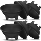 Cominhkpr130548 Kseven Pack Of Salsa Bowls Black Plastic Mexican 795630700245