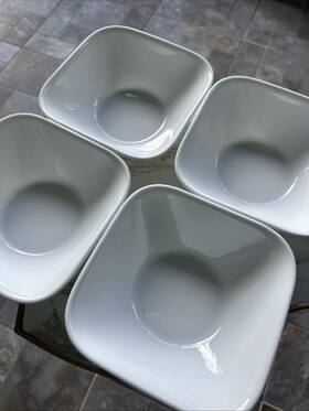 Corelle 885345403934 4 Square Pure White Soup/cereal Bowl 6 1/4 Inch