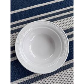 Corningware L-21-11 Vintage White Flora Casual Elegance 1.5 Quart Serving Bowl No Lid