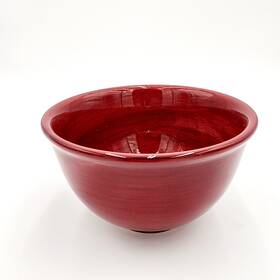 2e0a5eba-ced9-4 Corsica Cherry Red Bowl-corsica Cereal Bowl-salad Bowl-hand Painted