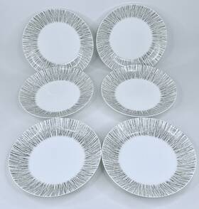 549-398 Crate And Barrel Ito Low Bowl 9.25 Inch Soup Pasta Cereal - Set Of 6