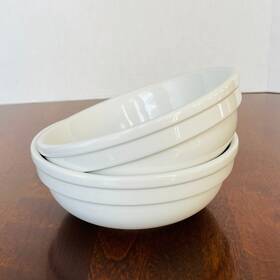 353574 Crate & Barrel And Culinary Arts Cafeware Ii Lot Of 2 Soup/cereal Bowls 6-1/2 Inch