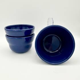 Crate & Barrel Cbl181 3 And Camilla Engdahl Blue Berry Bowls 8 Oz Portugal Snacks
